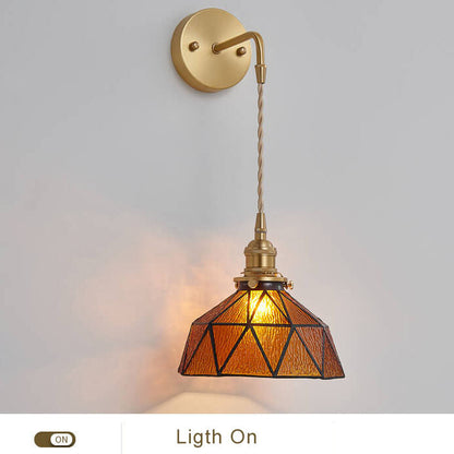 Beautiful Aquarius Glass Wall Light Fixture