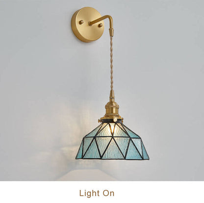 Beautiful Aquarius Glass Wall Light Fixture