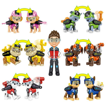 Kids Paw Patrol Action Figure Playset with Rescue Vehicles