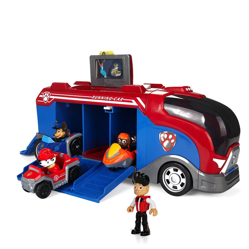 Kids Paw Patrol Action Figure Playset with Rescue Vehicles