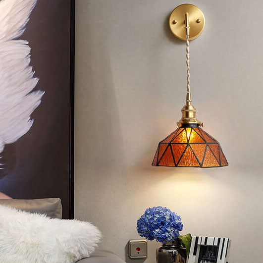 Beautiful Aquarius Glass Wall Light Fixture