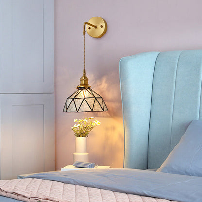 Beautiful Aquarius Glass Wall Light Fixture