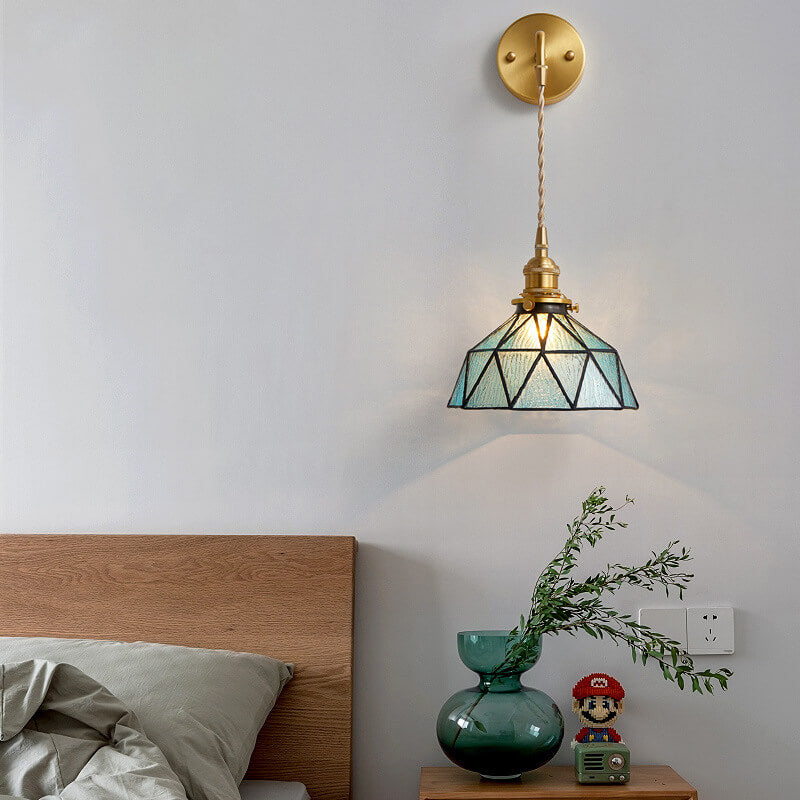 Beautiful Aquarius Glass Wall Light Fixture