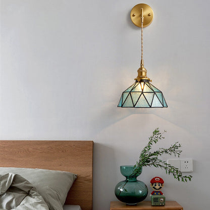 Beautiful Aquarius Glass Wall Light Fixture