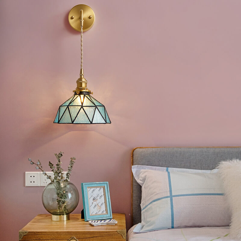 Beautiful Aquarius Glass Wall Light Fixture - Fesara