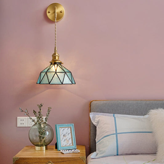 Beautiful Aquarius Glass Wall Light Fixture - Fesara