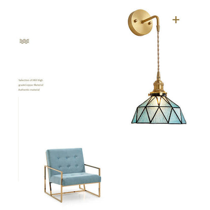 Beautiful Aquarius Glass Wall Light Fixture