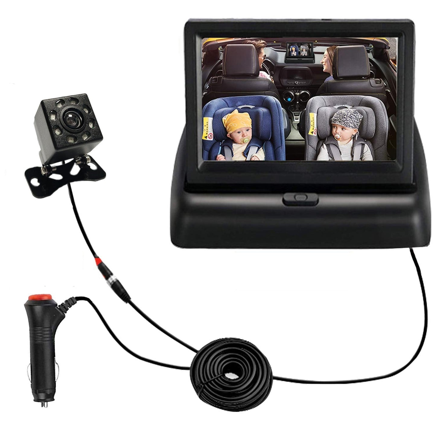 Fesara BabyCam 1080P - Crystal Clear Baby Car Monitor