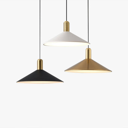 Contemporary Sleek Cone LED Hanging Light