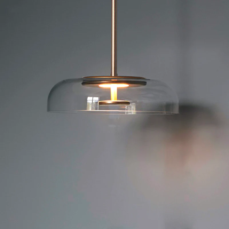 Contemporary Glass Hanging Pendant Light Fixture - Fesara