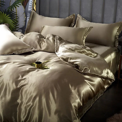 Soft Silk Bedding Set - Elegant Satin Sheets