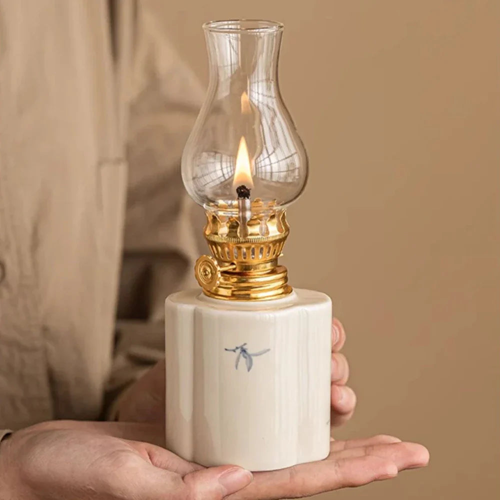 Warm Glow Kerosene Oil Lamp