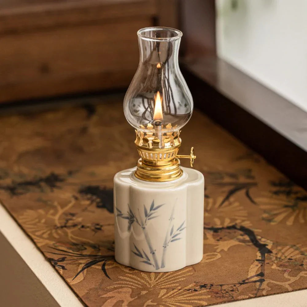 Warm Glow Kerosene Oil Lamp