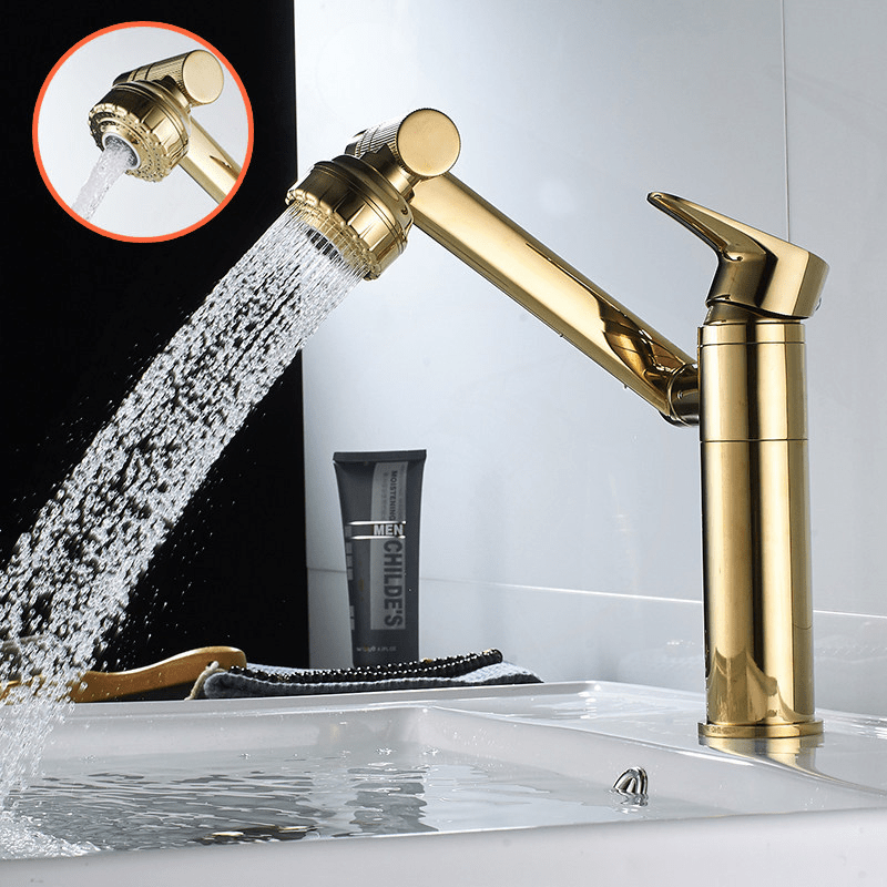 Flexible 360 Degree Kitchen Faucet with Spray Nozzle