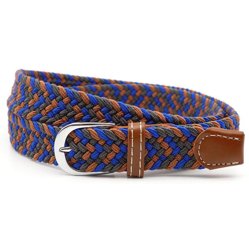 Elastic Woven Leather Belt