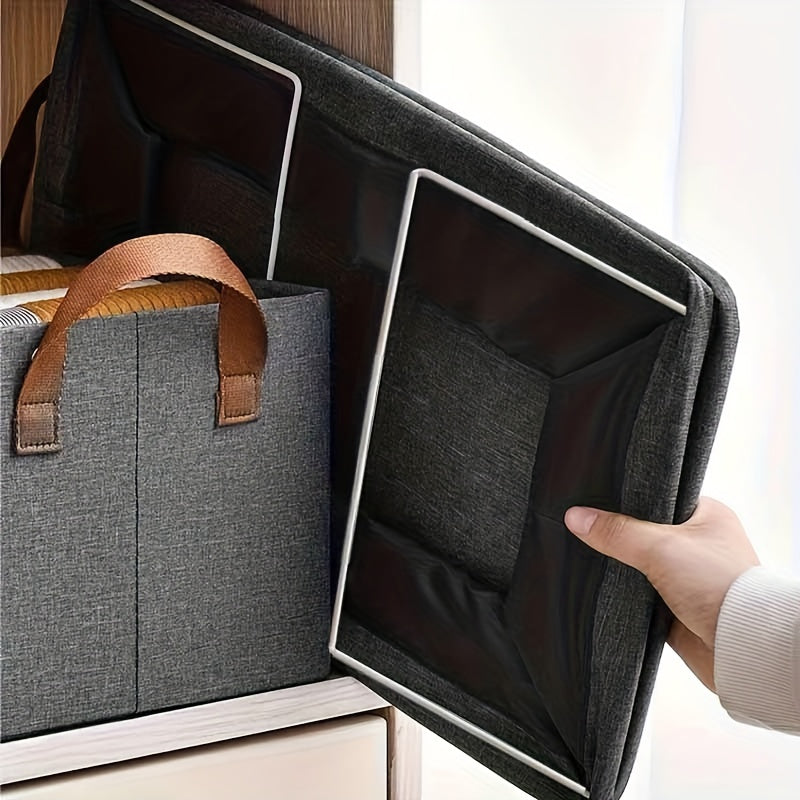 Collapsible Closet Storage Container for Folded Clothes