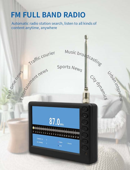 Compact Rechargeable 9 LED Portable TV