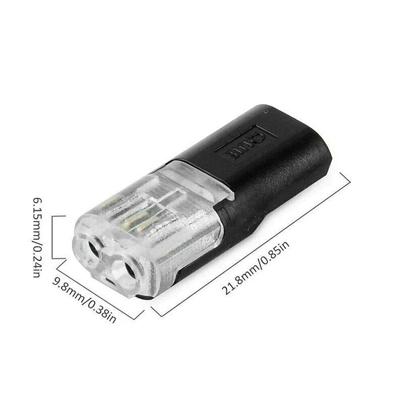 Secure Double Wire Push Connectors with Lock