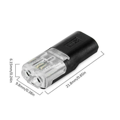 Secure Double Wire Push Connectors with Lock