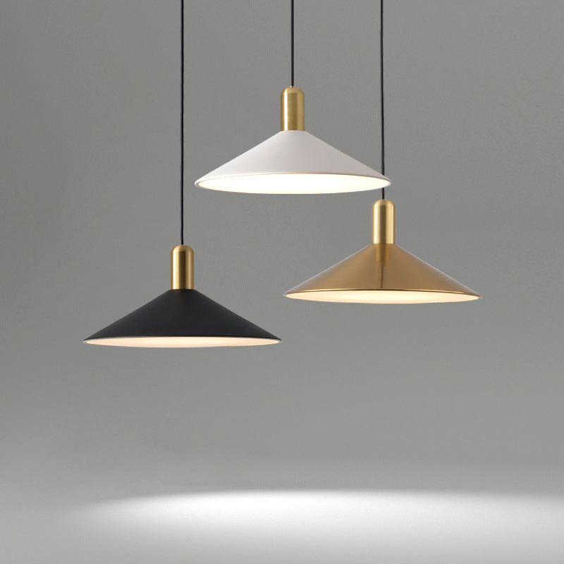 Contemporary Sleek Cone LED Hanging Light
