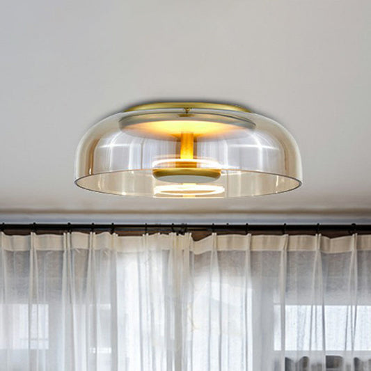 Elegant Glass Crystal Ceiling Light Fixture - Fesara