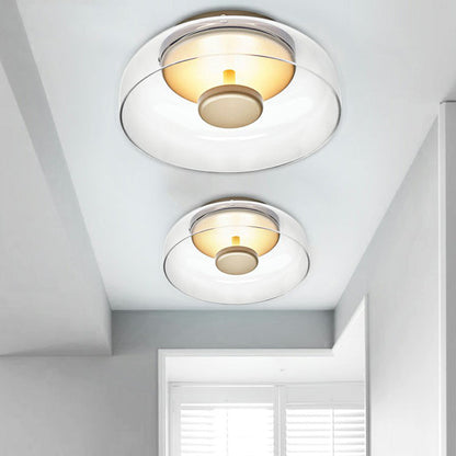Elegant Glass Crystal Ceiling Light Fixture