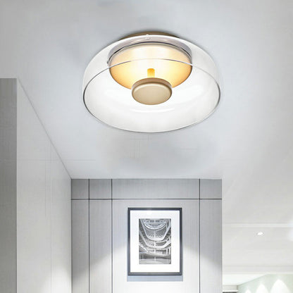 Elegant Glass Crystal Ceiling Light Fixture
