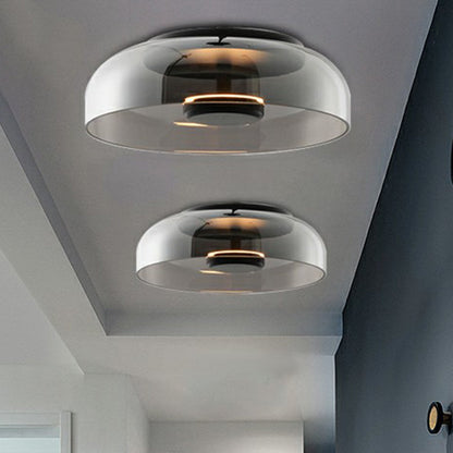 Elegant Glass Crystal Ceiling Light Fixture
