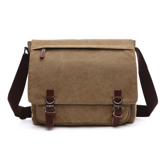Tough Leather Messenger Bag for Men - Fesara