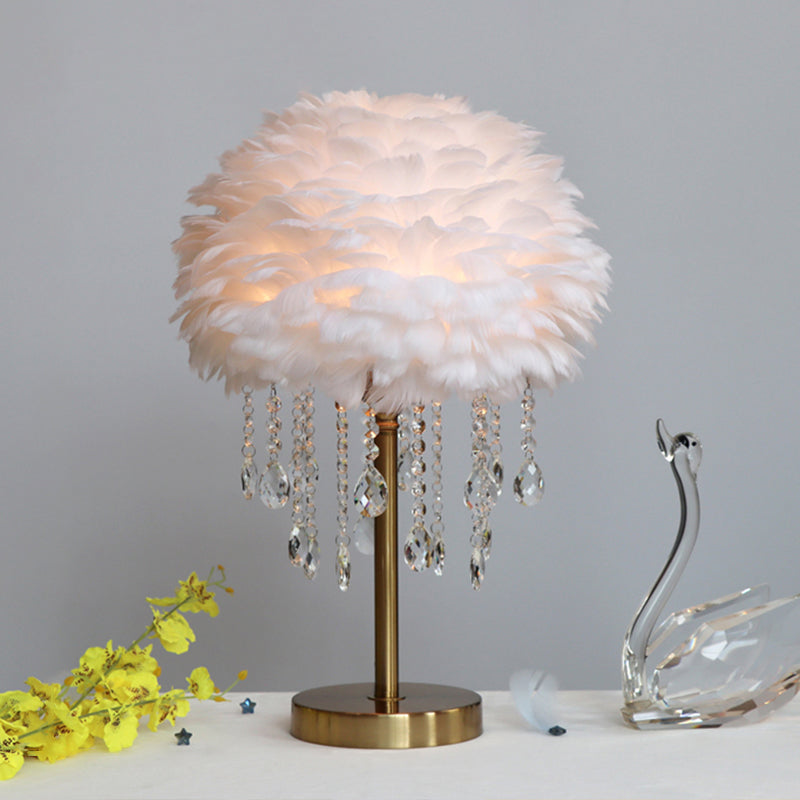 Chic Crystal Bedside Table Lamp