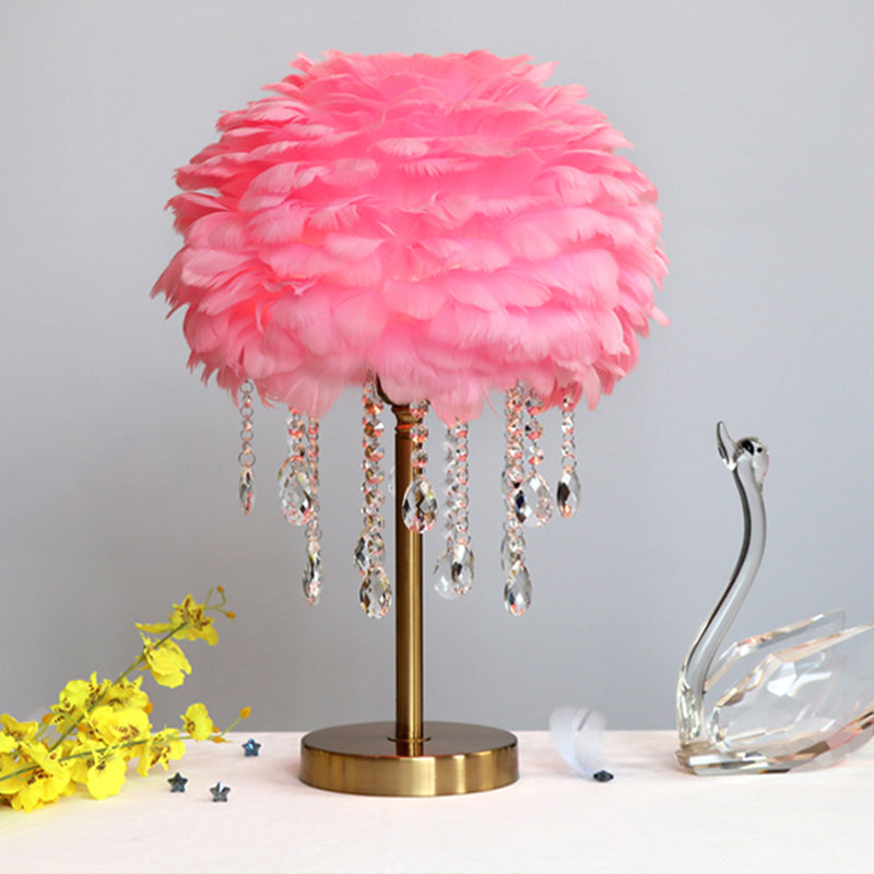 Chic Crystal Bedside Table Lamp