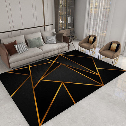 Stylish Geometric Pattern Rug Multicolor Polypropylene Living Room Rug
