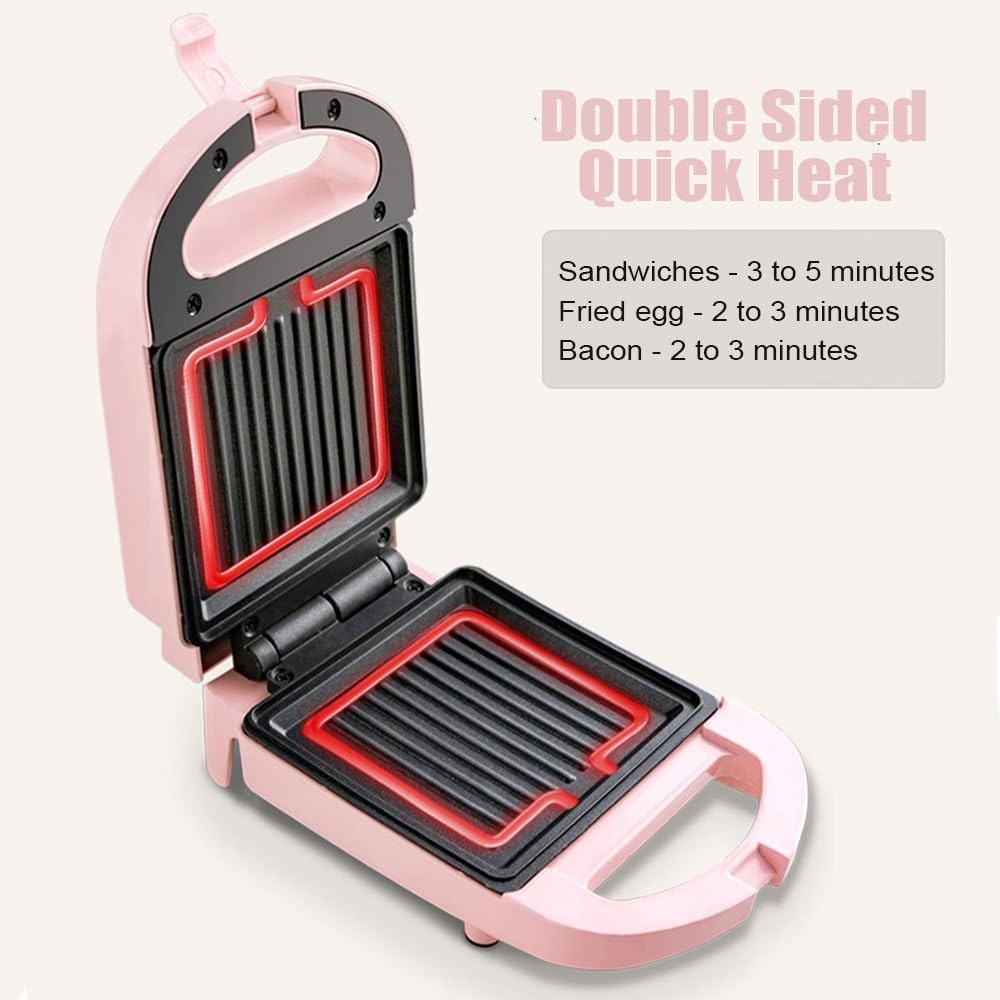 Compact 2-in-1 Breakfast Toaster & Sandwich Maker