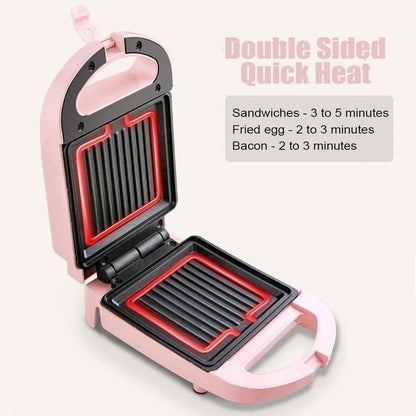 Compact 2-in-1 Breakfast Toaster & Sandwich Maker