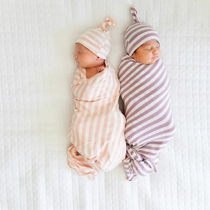 Cozy Baby Swaddle Set with Hat – Gentle Infant Wrap Blanket