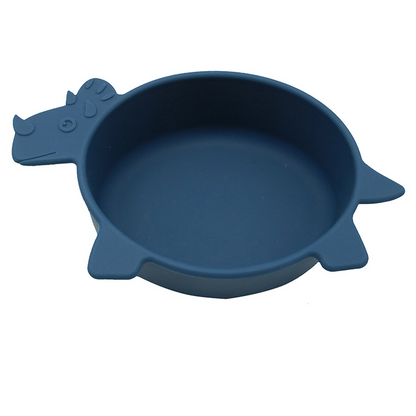 Soft Silicone Baby Bowl with Dinosaur Design