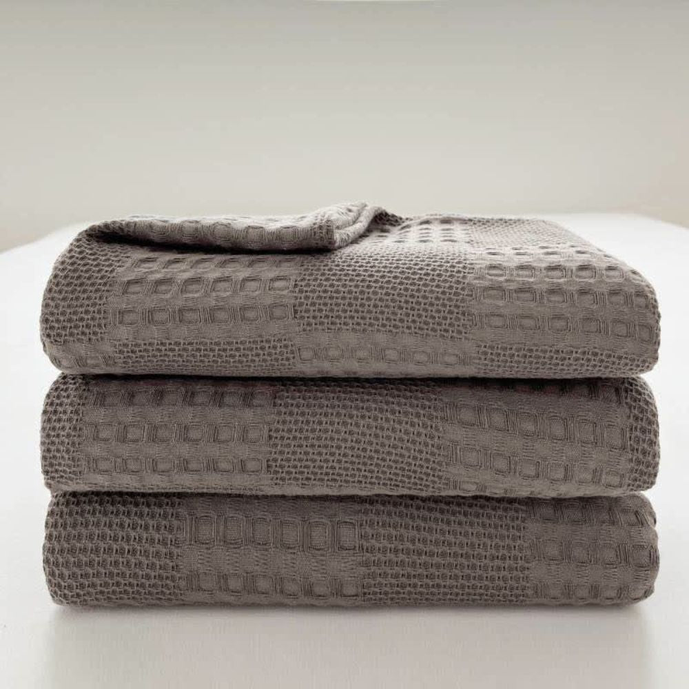 Soft Waffle Weave Cotton Blanket