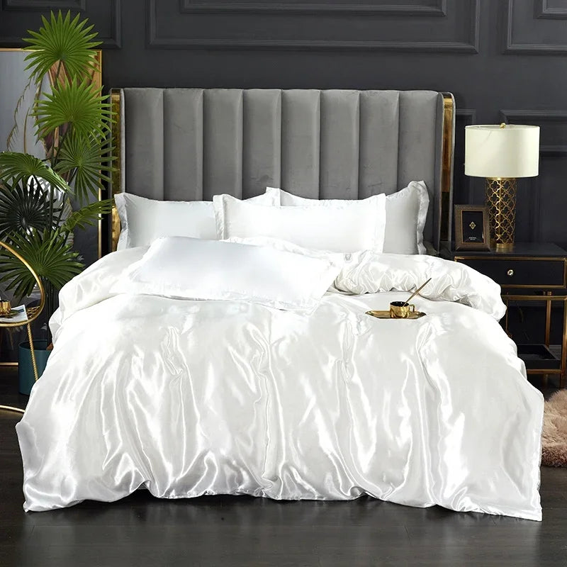 Soft Silk Bedding Set - Elegant Satin Sheets