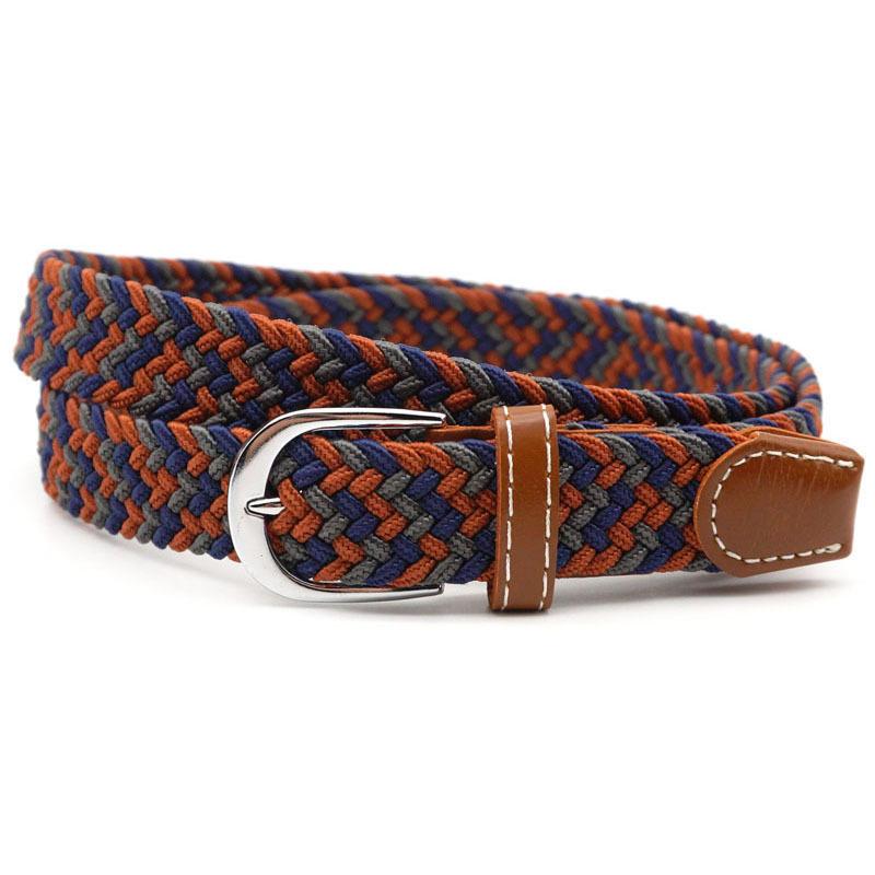Elastic Woven Leather Belt