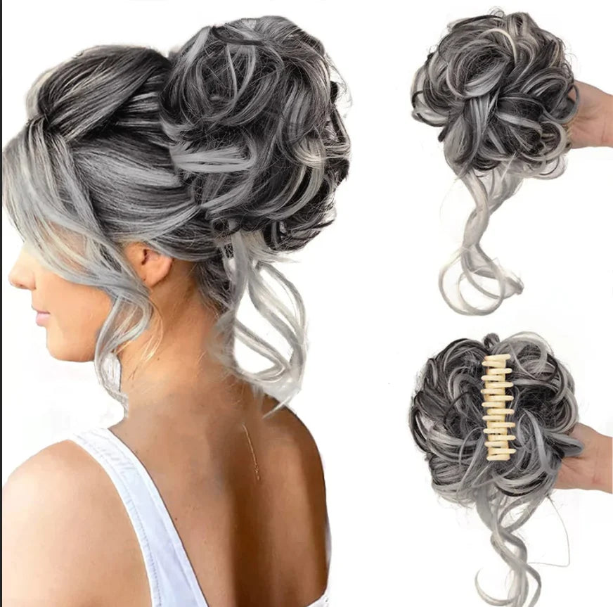 Fesara | Bouncy Bun Hair Extension - Easy Clip in Hairpiece