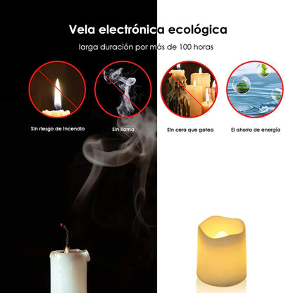 Warm LED Tea Light Candles for Home Ambiance