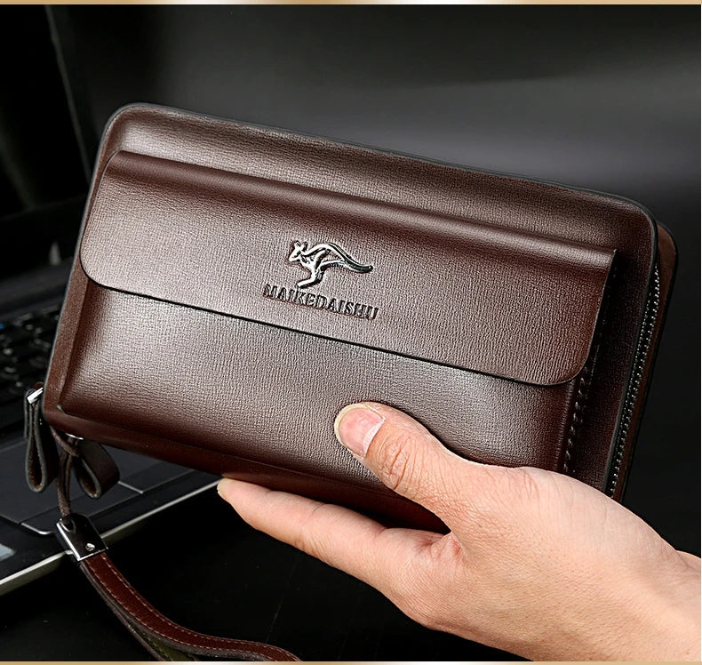 Classic Leather Clutch Wallet for Men