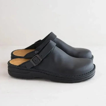 Men's Genuine Leather House Slippers