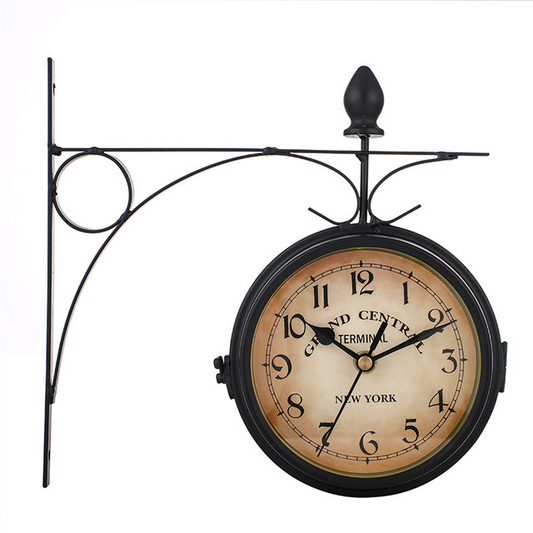 Large Modern Dual Face Wall Clock - Fesara
