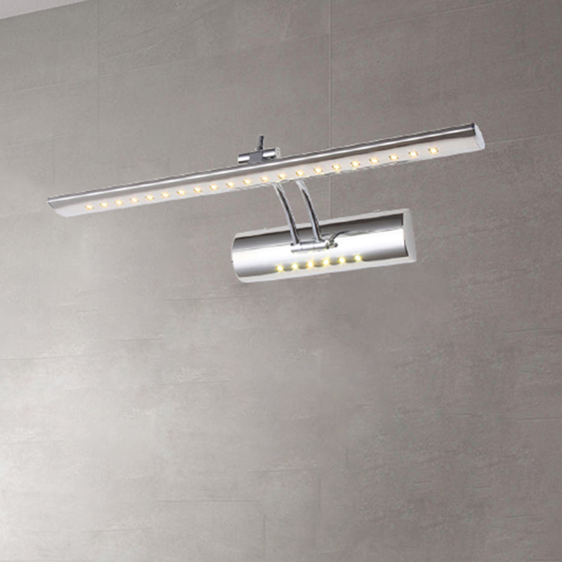 Sleek Linear LED Wall Lamp in Silver Finish