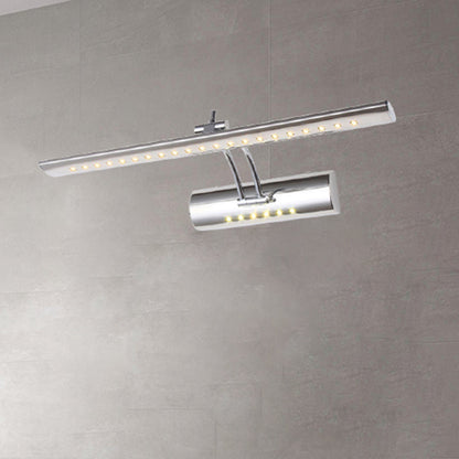 Sleek Linear LED Wall Lamp in Silver Finish