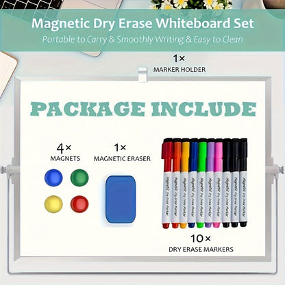 Double Sided Magnetic Whiteboard for Home and Office