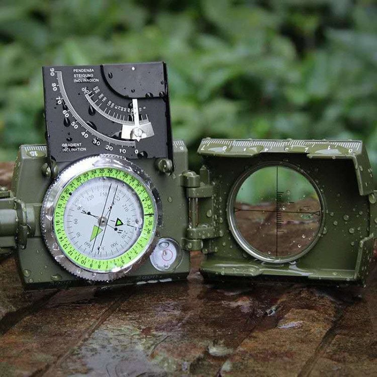Tactical Compass with Clinometer & Lens for Outdoor Survival