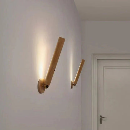 Rustic Wooden Table Lamp