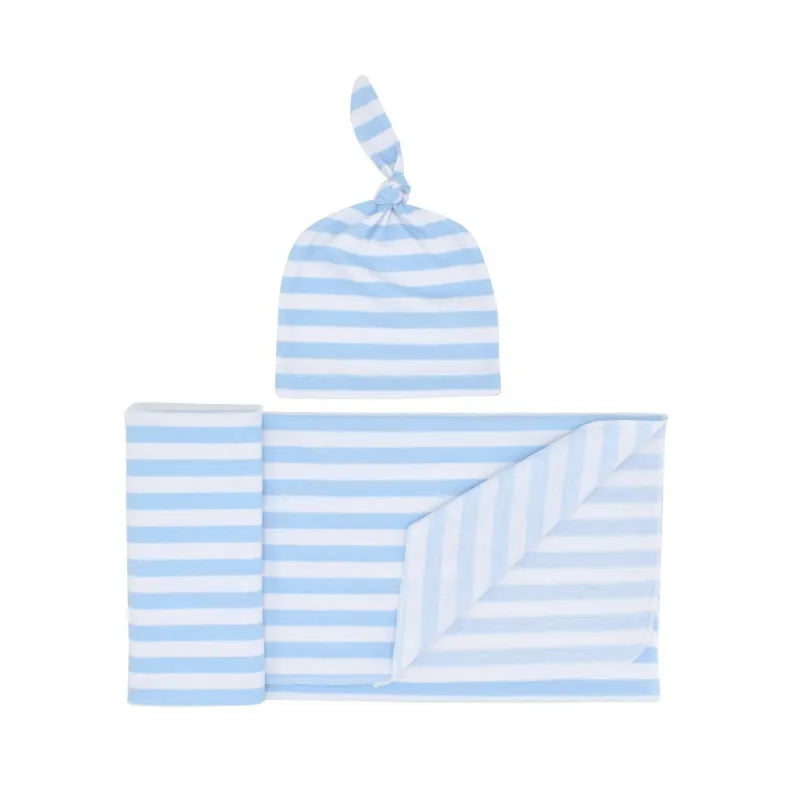 Cozy Baby Swaddle Set with Hat – Gentle Infant Wrap Blanket - Fesara